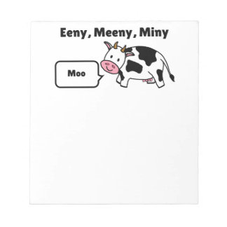 Bloc-note Bêê, Mêê, Miny, Moo Vache