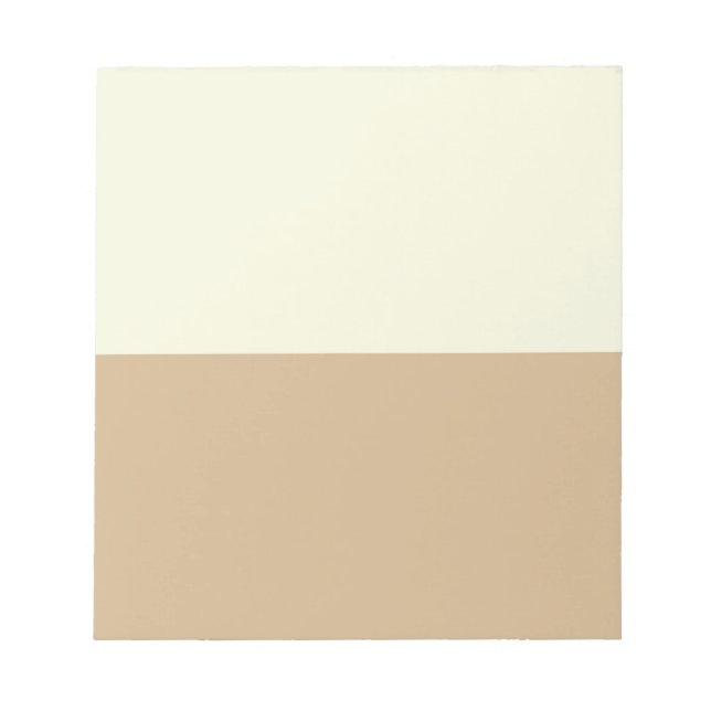 Bloc-note Beige et Tan (Devant)
