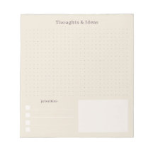 Beige minimal and simple Thoughts & Ideas