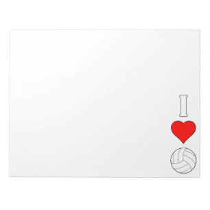 Bloc-note Belle J'Aime / Coeur Volleyball