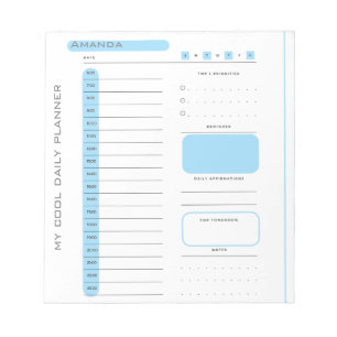 Bloc-note Belle Tear Editable Away Daily Planner
