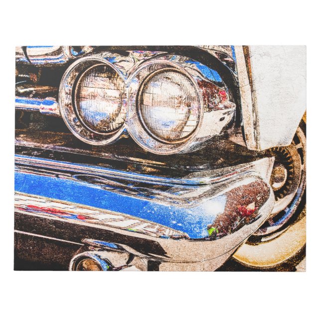 Bloc-note Belle voiture classique (Devant)