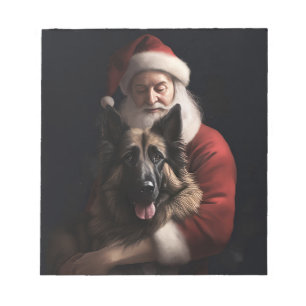 Bloc-note Berger belge Père Noël Noël festif