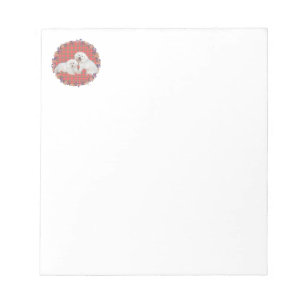 Bloc-note Bichon Frise Duo Carreaux