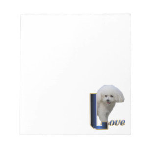 Bloc-note Bichon Frise Love
