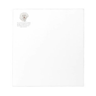 Bloc-note Bichon Frise Souvenir FEMELLE