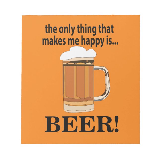 Bloc-note Bière de fête de bière (Devant)