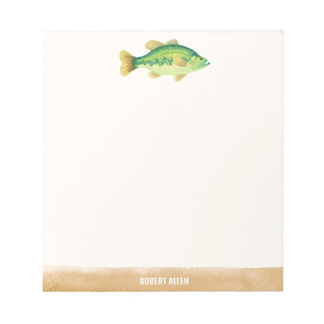 Bloc-note Big Catch Illustrated Fish Notepad (Devant)