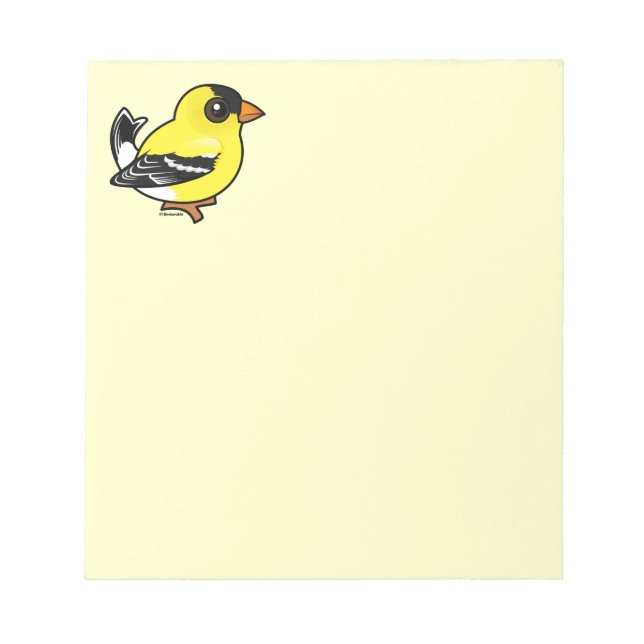 Bloc-note Birdorable American Goldfinch (Devant)