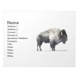 Bloc-note Bison des plaines