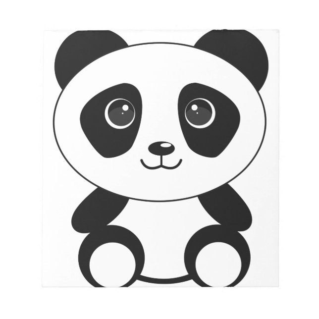 Bloc-note Bizarre d'ours de panda (Devant)