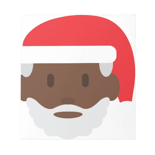 Bloc-note black santa claus emoji (Devant)