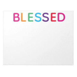 Bloc-note Blessed Bright Multicolored 11 x 8,5