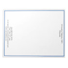 Bleu blanc minimaliste Business Note professionnel