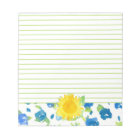 Bleu de tournesol jaune Fleurs sauvages aquarelle