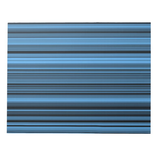 Bloc-note Bleu - Grandes noires (Devant)