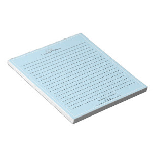 Bloc-note Bleu Professionnel Minimaliste Liner