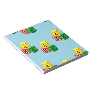 Bloc-note bloc alphabétique abc