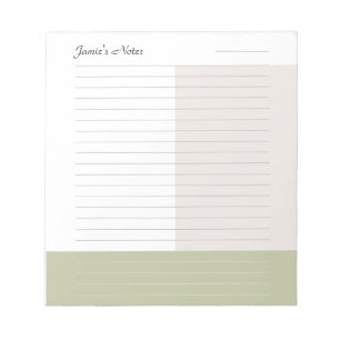 Bloc-note Bloc de couleur simple tendance