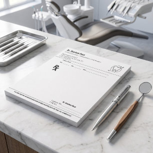 Bloc-note Bloc de prescription dentaire personnalisé pour ca