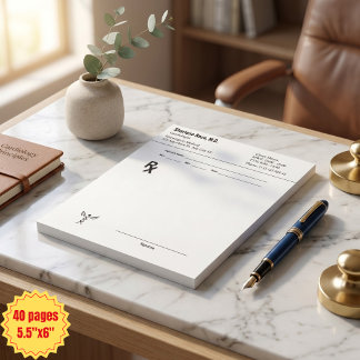 Bloc-note Bloc de prescription médicale RX personnalisable e