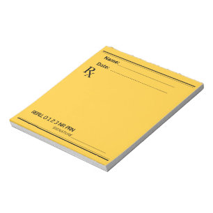 Bloc-note Bloc de prescription Rx – Écrivez vos propres note