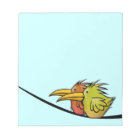 Bloc-notes, 2 oiseaux sur un fil