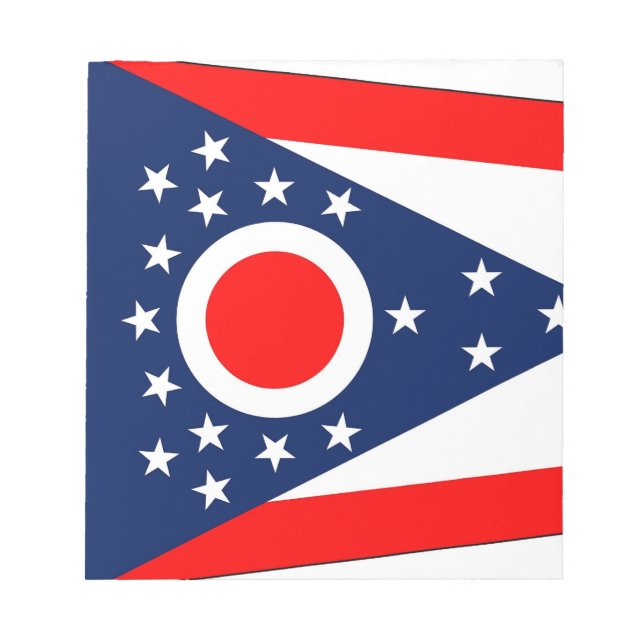Bloc-note Bloc - notes avec le drapeau de l'état de l'Ohio (Devant)