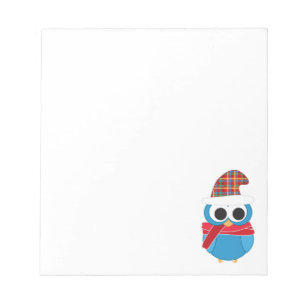 Bloc-note Bloc - notes de hibou d'hiver