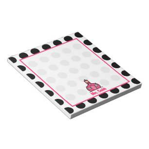 Bloc-note Bloc - notes de professeur de point de polka