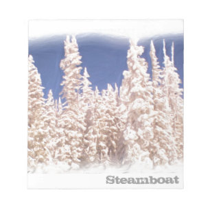 Bloc-note Bloc - notes givré d'arbre de Steamboat Springs