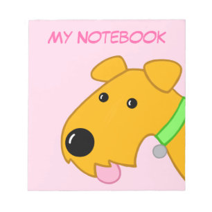 Bloc-note Bloc - notes mignon de visage de chiot de bande