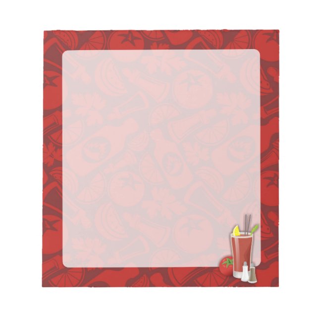 Bloc-note Bloody Mary (Devant)