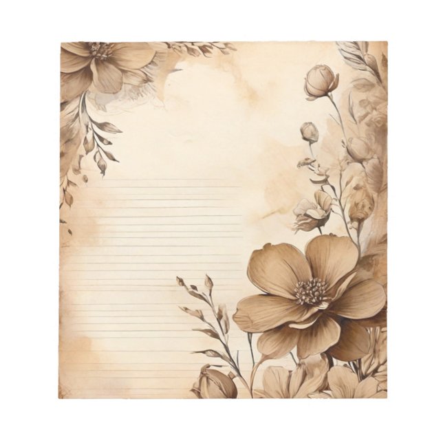 Bloc-note Bloom vintage (Devant)