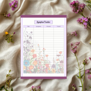 Bloc-note Blooming Purple Garden_ Compteur de Pas