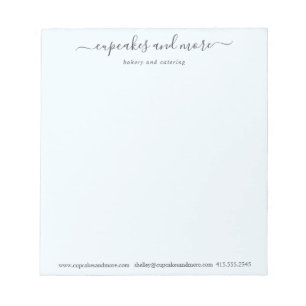 Bloc-note Blue Elegant Minimum Business Notepad