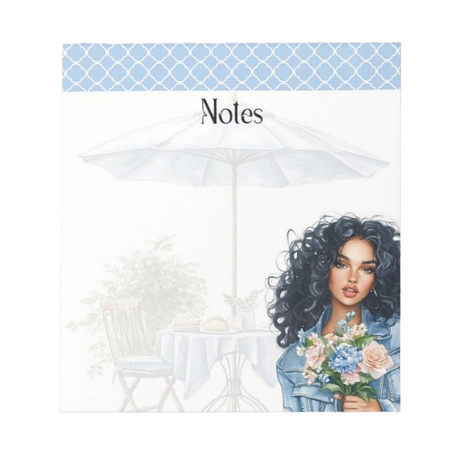 Bloc-note Blue Hour Blooms : Collection Notes Soft & Serene (Devant)