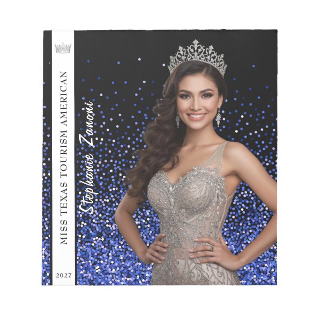 Bloc-note Blue Royale Pageant Photo Autograph Pad (Devant)