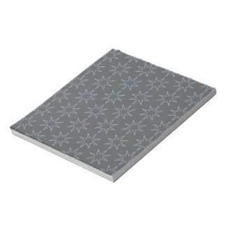 Bloc-note Blue Star Outline sur Grey