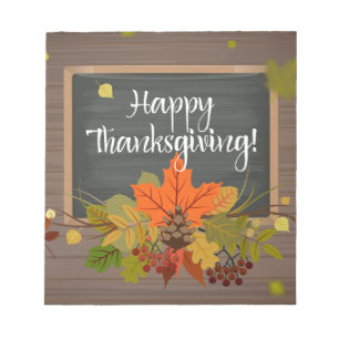 Bloc-note bon thanksgiving