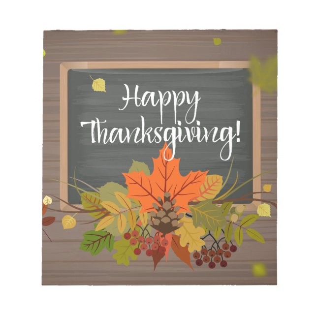 Bloc-note bon thanksgiving (Devant)