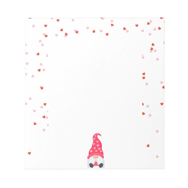 Bloc-note Bonne Saint Valentin Gnome (Devant)
