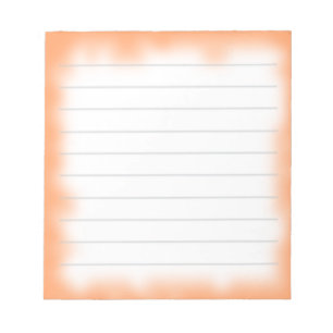 Bloc-note bord orange moyen