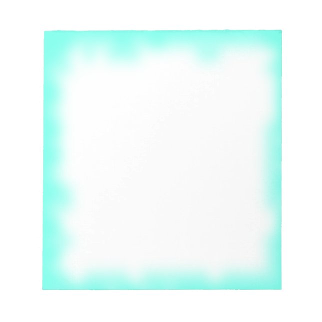 Bloc-note bord turquoise (Devant)