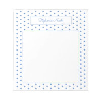 Bordure personnalisée simple Polka Point bleu clai