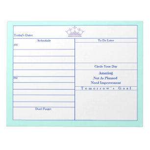 Bloc-note Bordures roses Lilac Crown