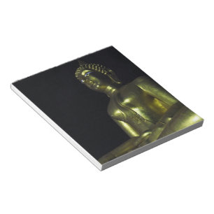 Bloc-note Bouddha d'or la nuit