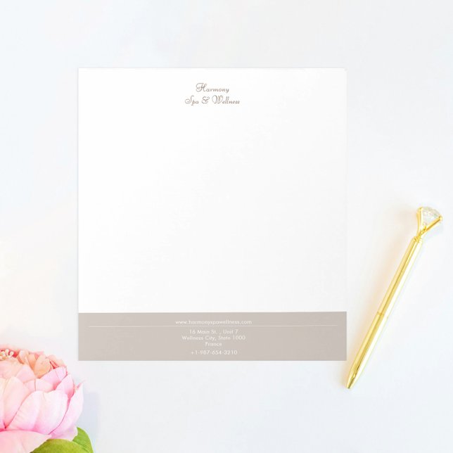 Bloc-note Bougie, Brosse, Spa & Bien-être (Créateur téléchargé)