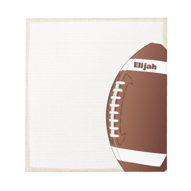Bloc-note Boule de rugby (Devant)