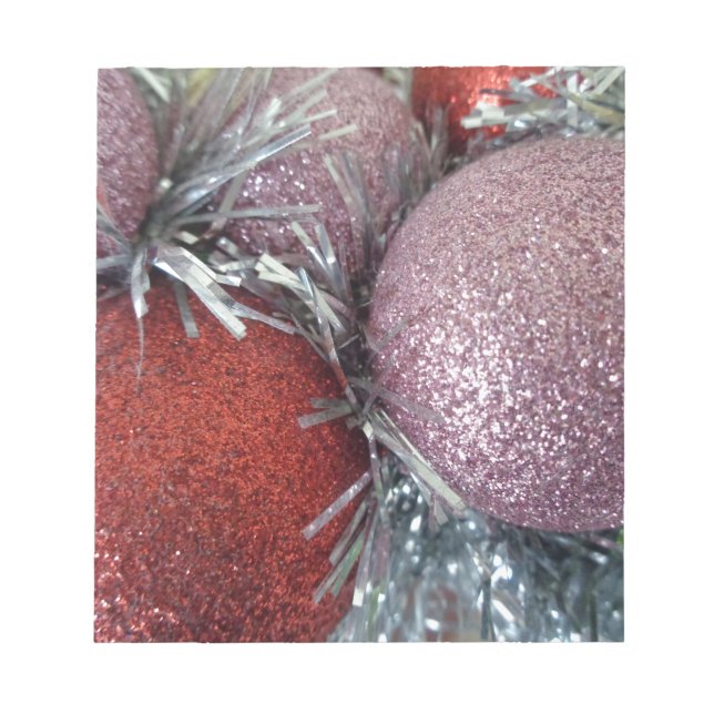 Bloc-note Boules de Noël (Devant)